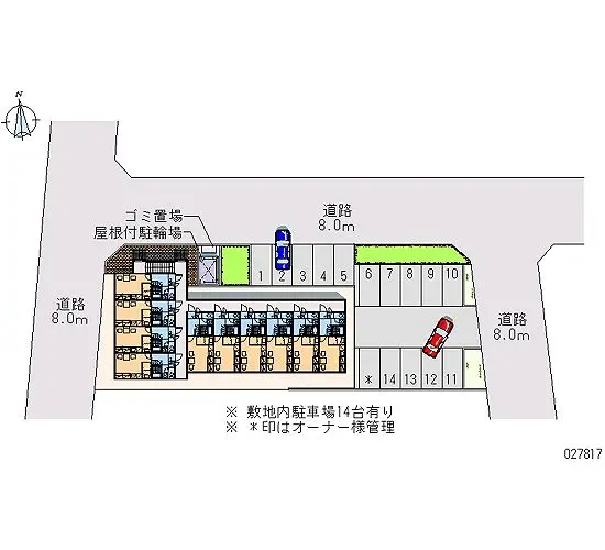 ★手数料０円★札幌市厚別区青葉町１丁目　月極駐車場（LP）